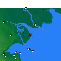 Nächste Vorhersageorte - Bubian Island - Karte