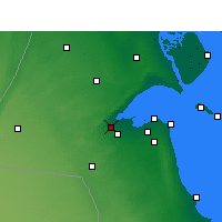 Nearby Forecast Locations - Al Jahra - Map