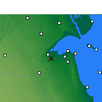 Nächste Vorhersageorte - Sulaibiya - Karte