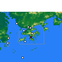 Nearby Forecast Locations - Hong Kong - Map