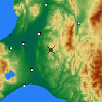 Nearby Forecast Locations - Yūbari - Map