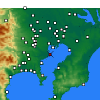 Nearby Forecast Locations - Ōta - Map