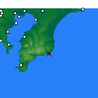 Nearby Forecast Locations - Katsuura - Map