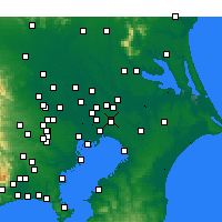 Nearby Forecast Locations - Shimofusa - Map