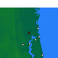 Nächste Vorhersageorte - Jacksonville Intl. Airport - Karte