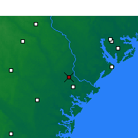 Nächste Vorhersageorte - Savannah - Karte