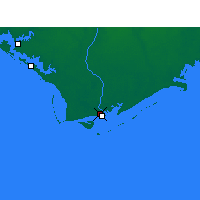 Nächste Vorhersageorte - Apalachicola - Karte