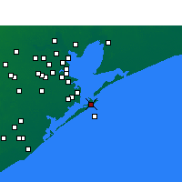 Nächste Vorhersageorte - Galveston - Karte
