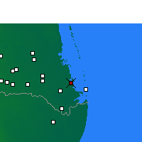 Nächste Vorhersageorte - Port Isabel - Karte