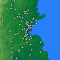 Nearby Forecast Locations - Boston - Map