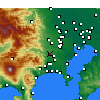 Nearby Forecast Locations - Sagamihara - Map