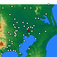 Nearby Forecast Locations - Matsudo - Map
