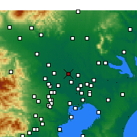 Nearby Forecast Locations - Kasukabe - Map