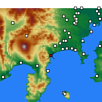 Nearby Forecast Locations - Odawara - Map
