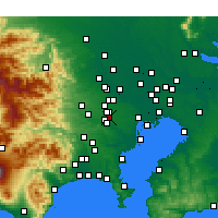 Nearby Forecast Locations - Mitaka - Map