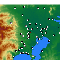 Nearby Forecast Locations - Asaka - Map