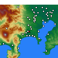 Nearby Forecast Locations - Ebina - Map