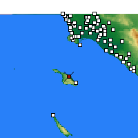 Nächste Vorhersageorte - Santa Catalina - Karte