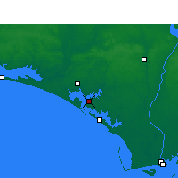 Nächste Vorhersageorte - Panama City - Karte