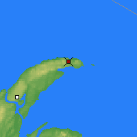 Nächste Vorhersageorte - Copper Harbor - Karte