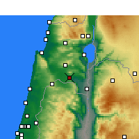 Nächste Vorhersageorte - Kfar Yehezkel - Karte