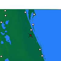 Nächste Vorhersageorte - Palm Bay - Karte