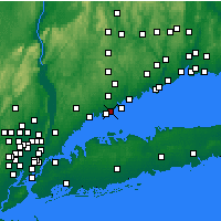 Nearby Forecast Locations - Darien - Map