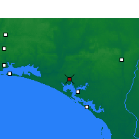 Nächste Vorhersageorte - Panama City Beach - Karte