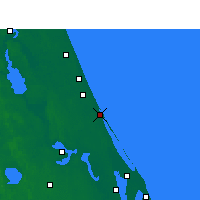 Nächste Vorhersageorte - New Smyrna Beach - Karte