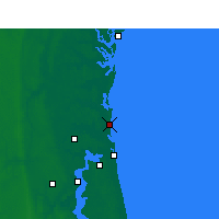 Nächste Vorhersageorte - Fernandina Beach - Karte