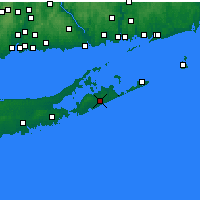 Nächste Vorhersageorte - East Hampton - Karte