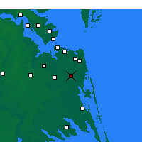 Nächste Vorhersageorte - Chesapeake - Karte