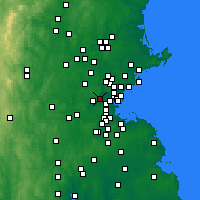 Nearby Forecast Locations - Belmont - Map