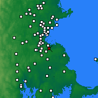 Nearby Forecast Locations - Braintree - Map
