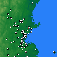 Nearby Forecast Locations - Danvers - Map