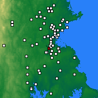 Nearby Forecast Locations - Dedham - Map