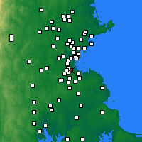 Nearby Forecast Locations - Mattapan - Map