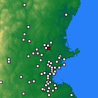 Nearby Forecast Locations - North Andover - Map