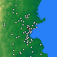 Nearby Forecast Locations - Stoneham - Map