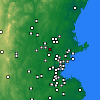 Nearby Forecast Locations - Tewksbury - Map