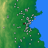 Nearby Forecast Locations - Waltham - Map