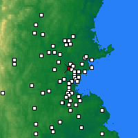 Nearby Forecast Locations - Woburn - Map