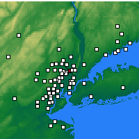 Nearby Forecast Locations - Hackensack - Map