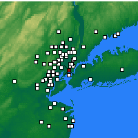 Nearby Forecast Locations - Hoboken - Map