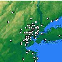 Nearby Forecast Locations - Nutley - Map