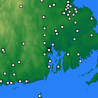 Nearby Forecast Locations - Cranston - Map