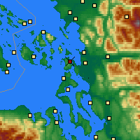 Nearby Forecast Locations - Anacortes - Map