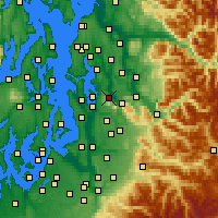 Nearby Forecast Locations - Bellevue - Map