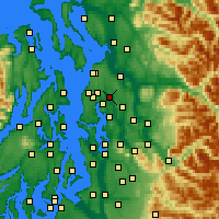 Nearby Forecast Locations - Bothell - Map
