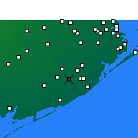 Nächste Vorhersageorte - Brazoria - Karte